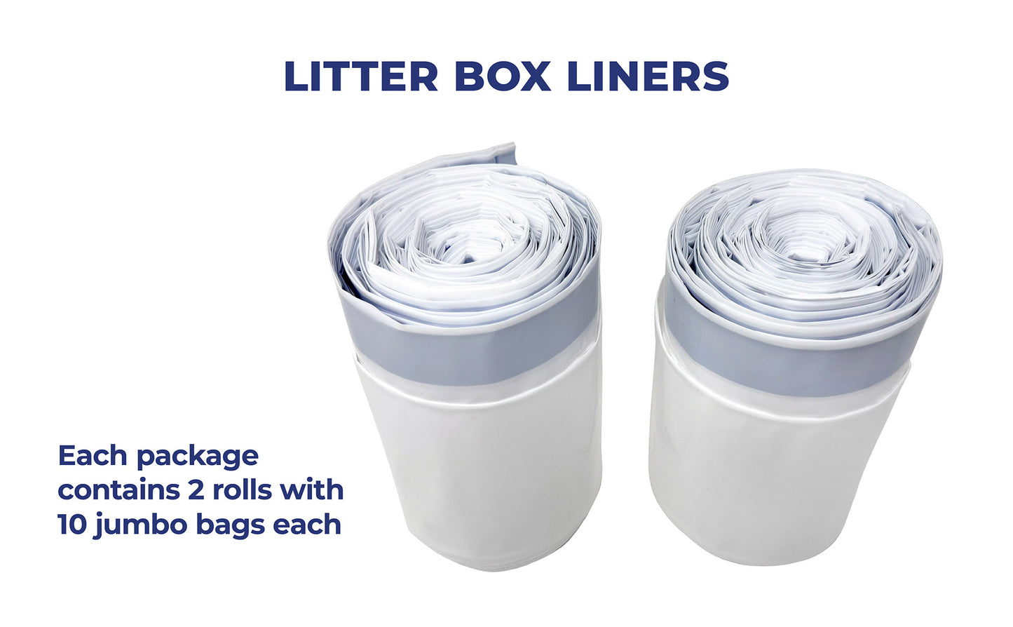 Jumbo Cat Litter Box Liners, 4 MIL Thick and Heavy Duty